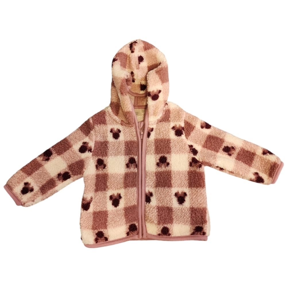 DISNEY Baby Sherpa Zip-Up Hoodie Size 6-9 Months